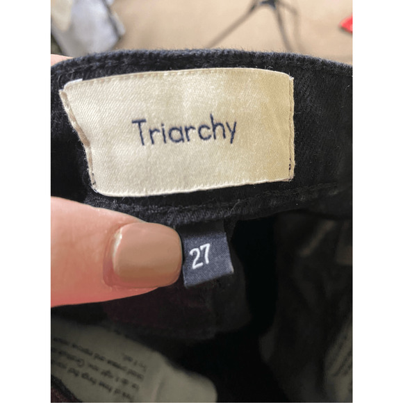 Triarchy NWT Ms Hawn High Rise Loose Skinny True Black Sz 27 - Picture 3 of 8